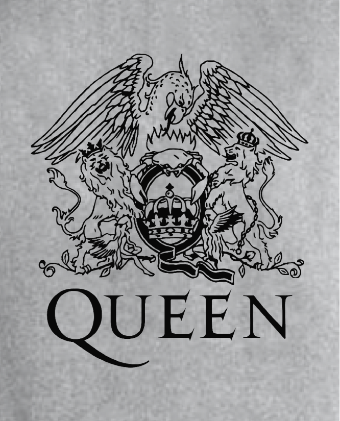 Džemperis Queen vienspalvis logo